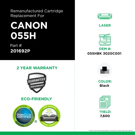 Canon - 055HBK, 3020C001